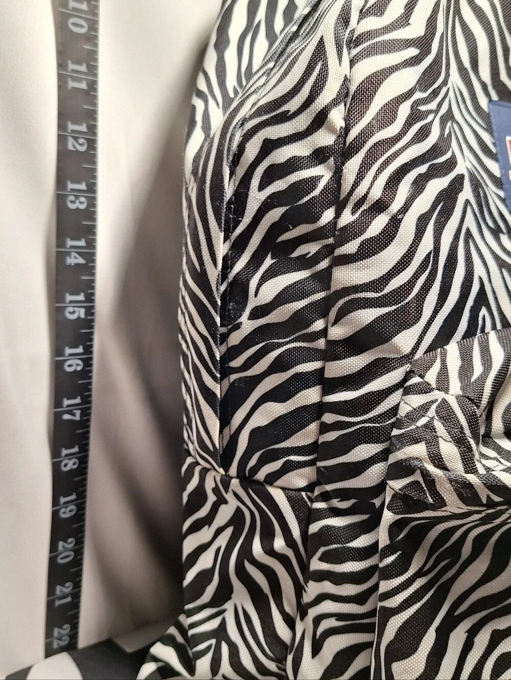 Jansport Backpack Zebra Black White w/ Purple Accents